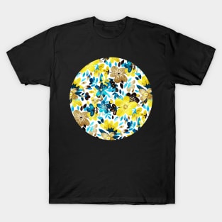 Happy Yellow Flower Collage T-Shirt